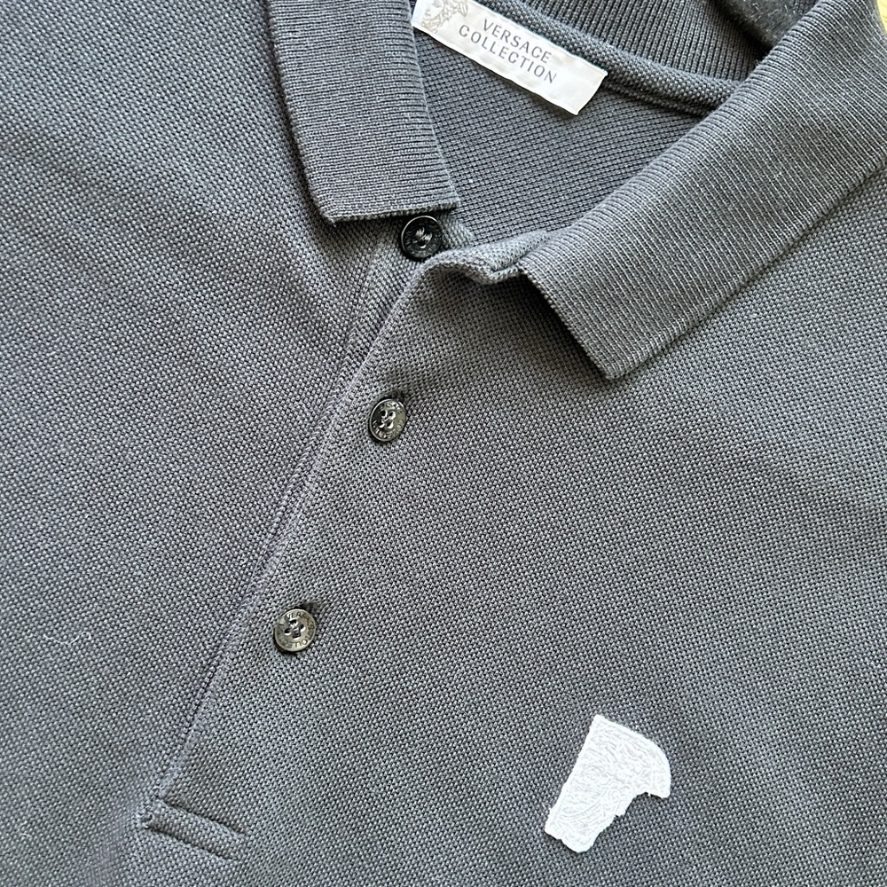 Authentic Versace Collection half Medusa polo shirt.  Pre owned, wore once. - Picture 2 of 5